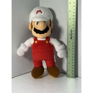 Super Mario Bros. Fire Mario‎ 9" Nintendo 2017 Plush By Little Buddy
